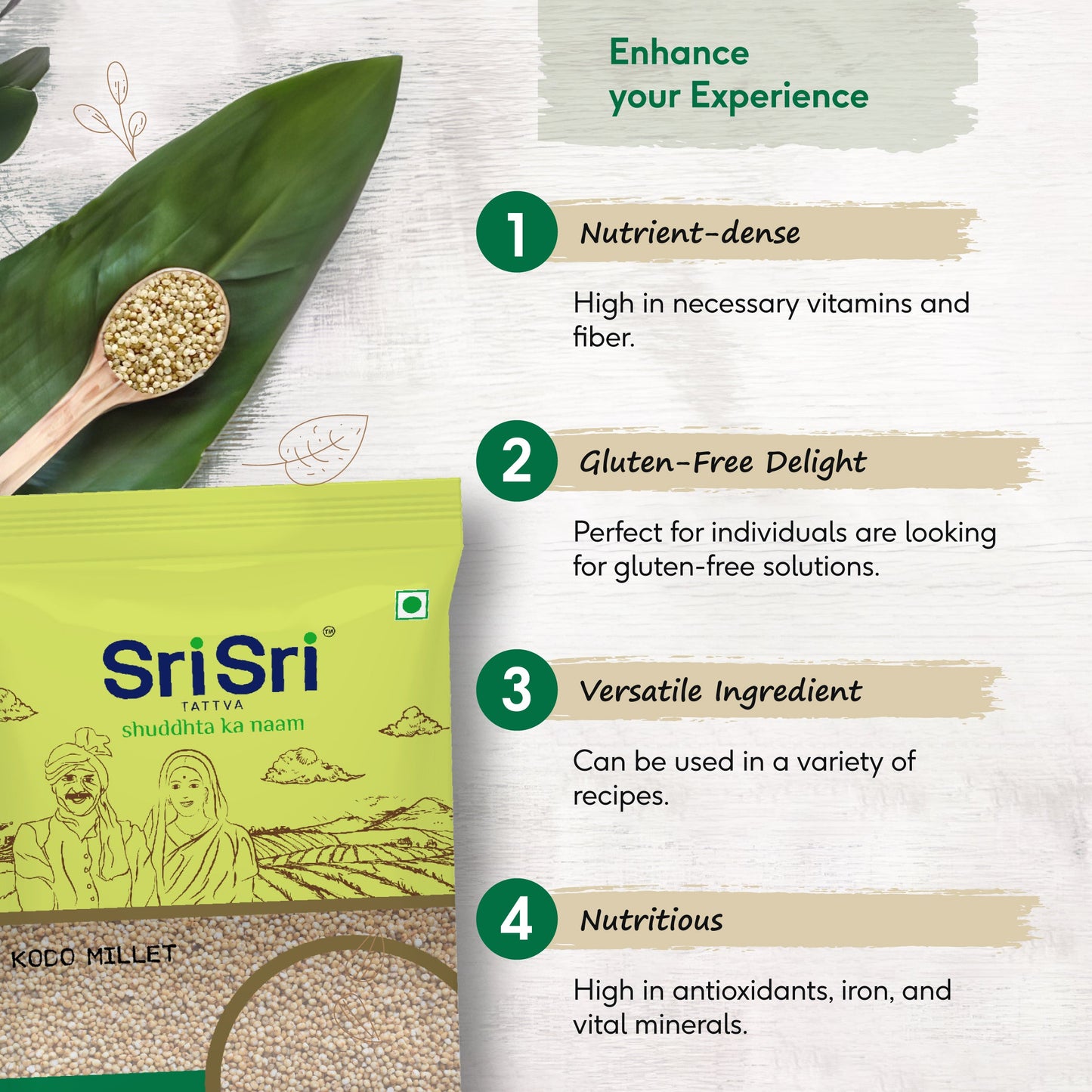 Kodo Millet Premium, 1 kg 1kg