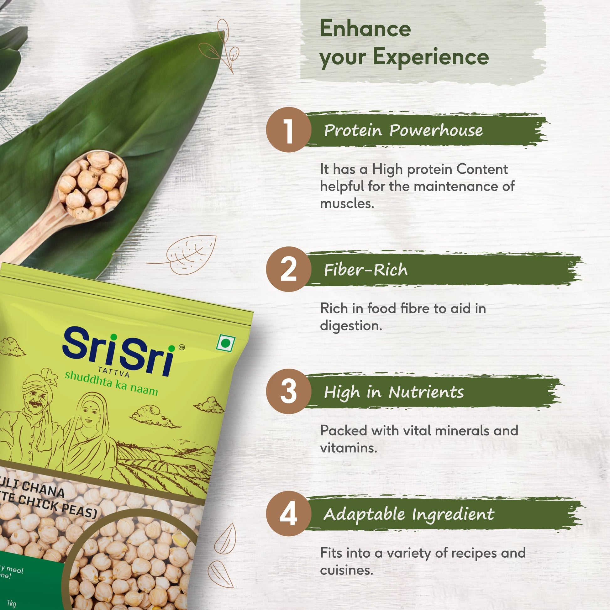 Kabuli Chana (White Chick Peas), 1 kg 1kg