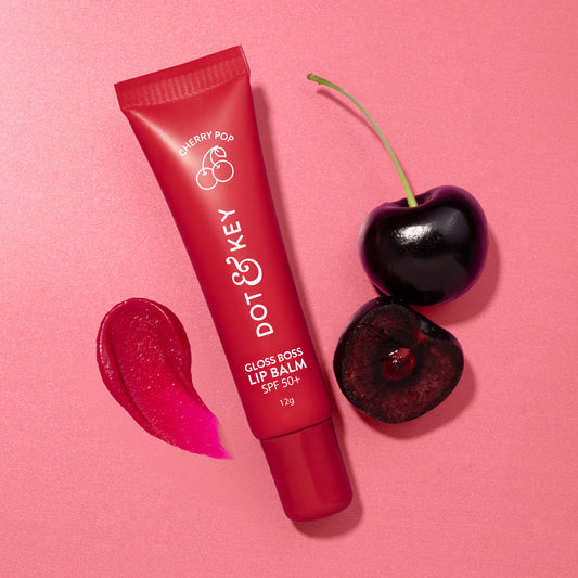 【Dot & Key】 Vitamin C + E Gloss Boss Lip Balm In-Vivo Tested SPF 50+ PA+++ Cherry Pop