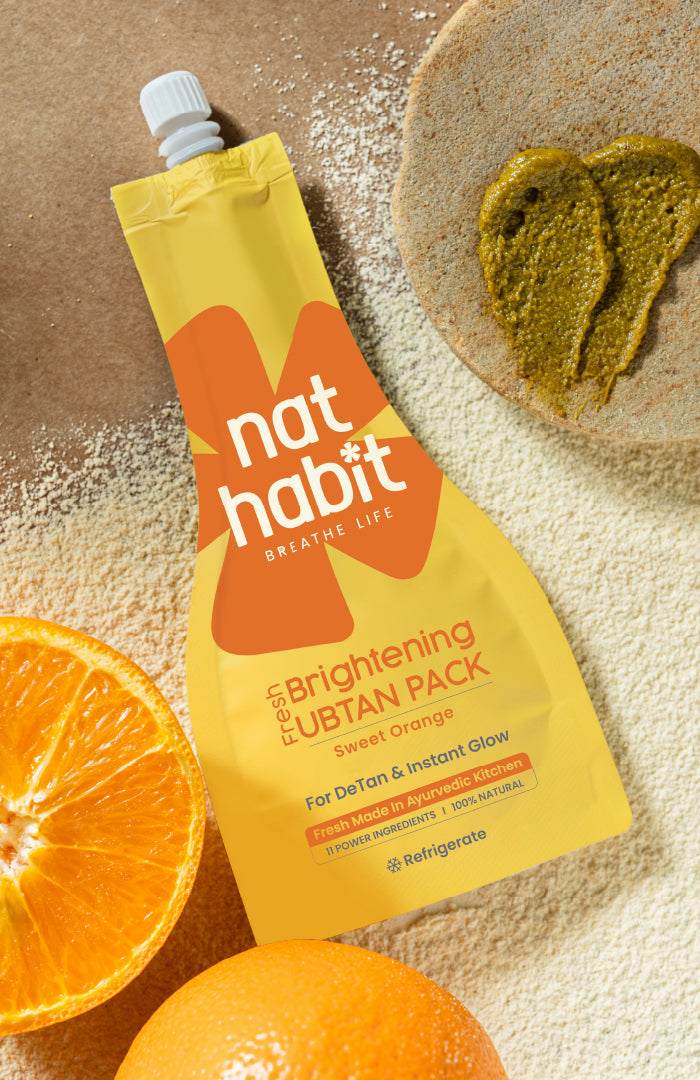 Sweet Orange Brightening Ubtan Face Pack 40g × 2