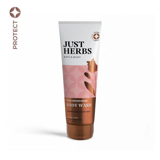 【Just Herbs】 Wild Indian Rose Body Wash 200 ml｜ワイルド インディアン ローズ ボディウォッシュ 200ml｜200ml