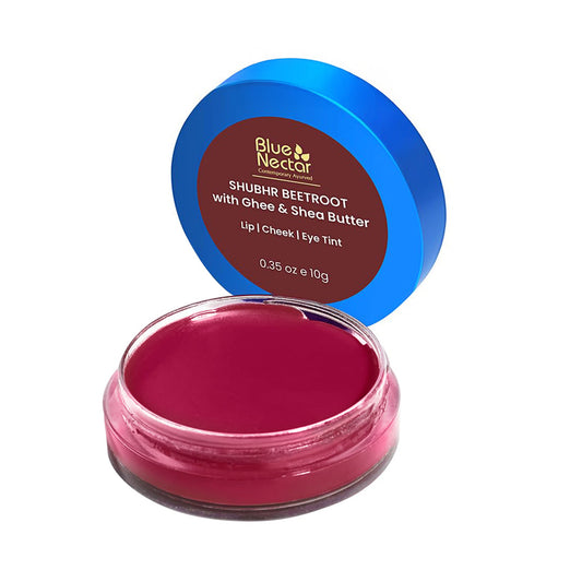 Shubhr Lip Tint, Cheek & Eye Tint with Nourishing Ghee & Shea Butter (10g) (Blackberry Violet) 10g