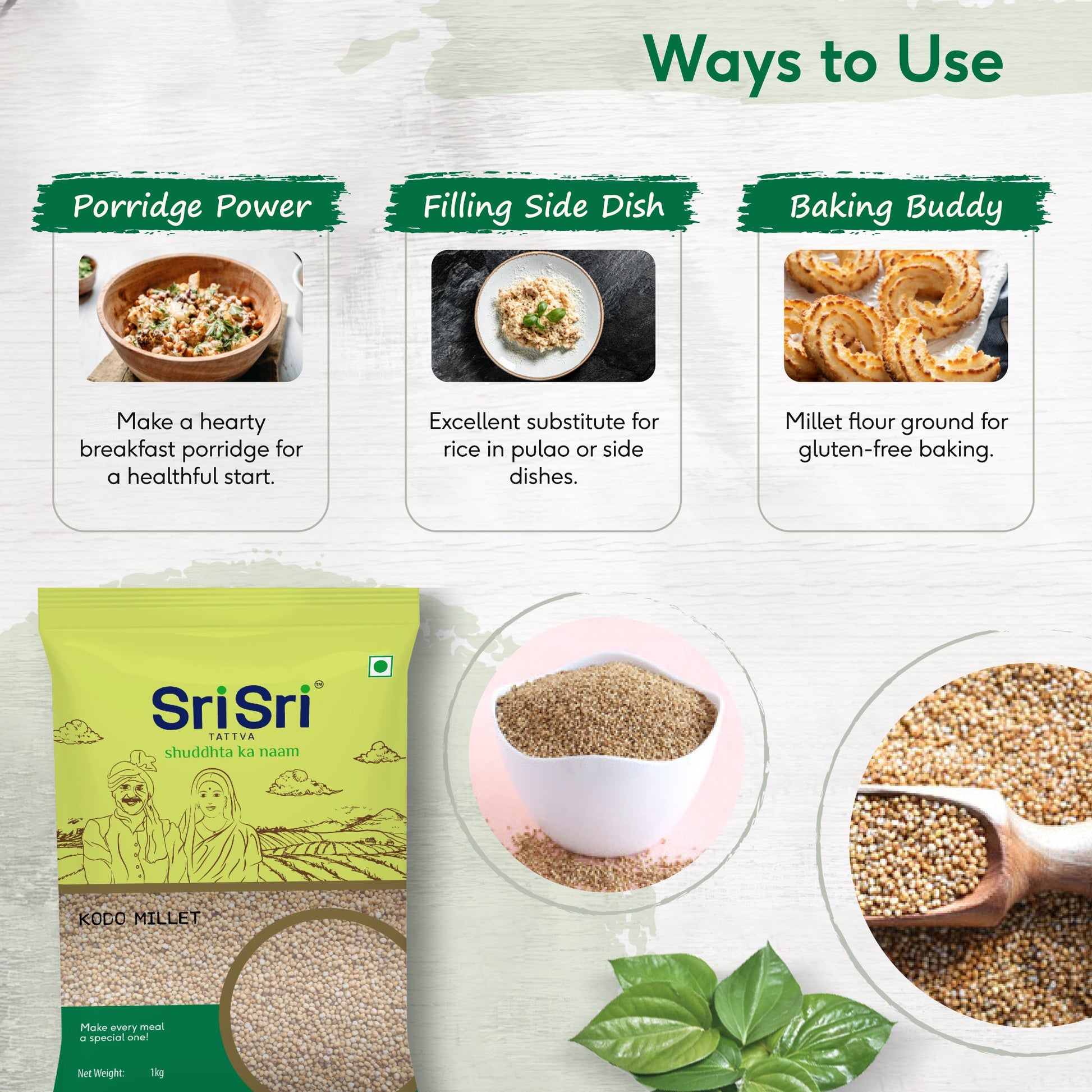 Kodo Millet Premium, 1 kg 1kg