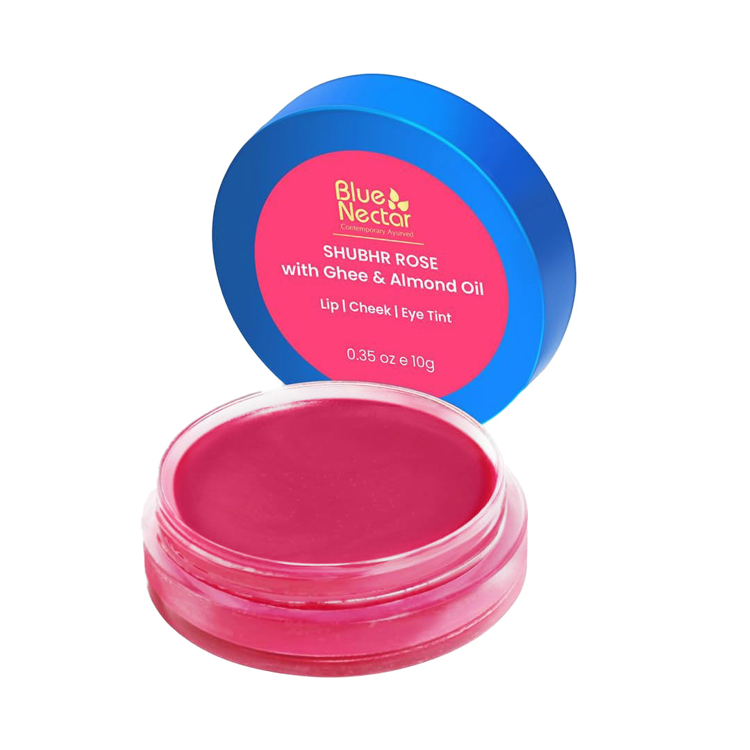 Shubhr Lip Tint, Cheek & Eye Tint with Nourishing Ghee & Shea Butter (10g) (Beetroot Red) 10g