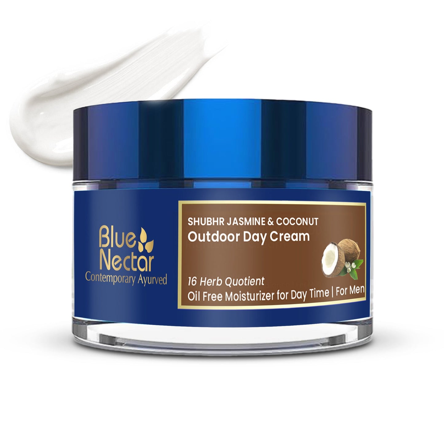 Shubhr Jasmine & Coconut SPF 30 Sunscreen for Men for Sun Protection (16 Herbs, 50g) 50g