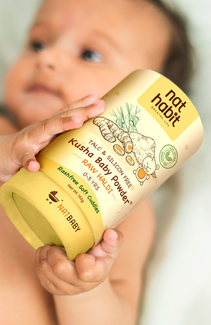 Kusha Baby Powder - Raw Haldi 150g x 2