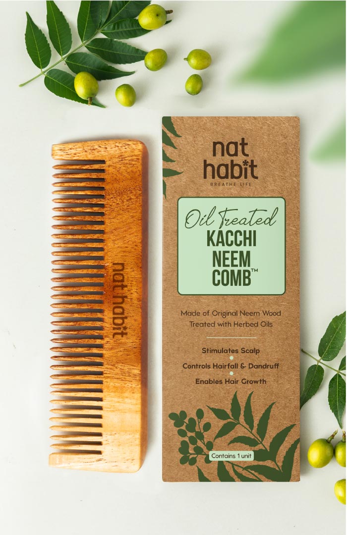 Kacchi Neem Pocket Comb 2個