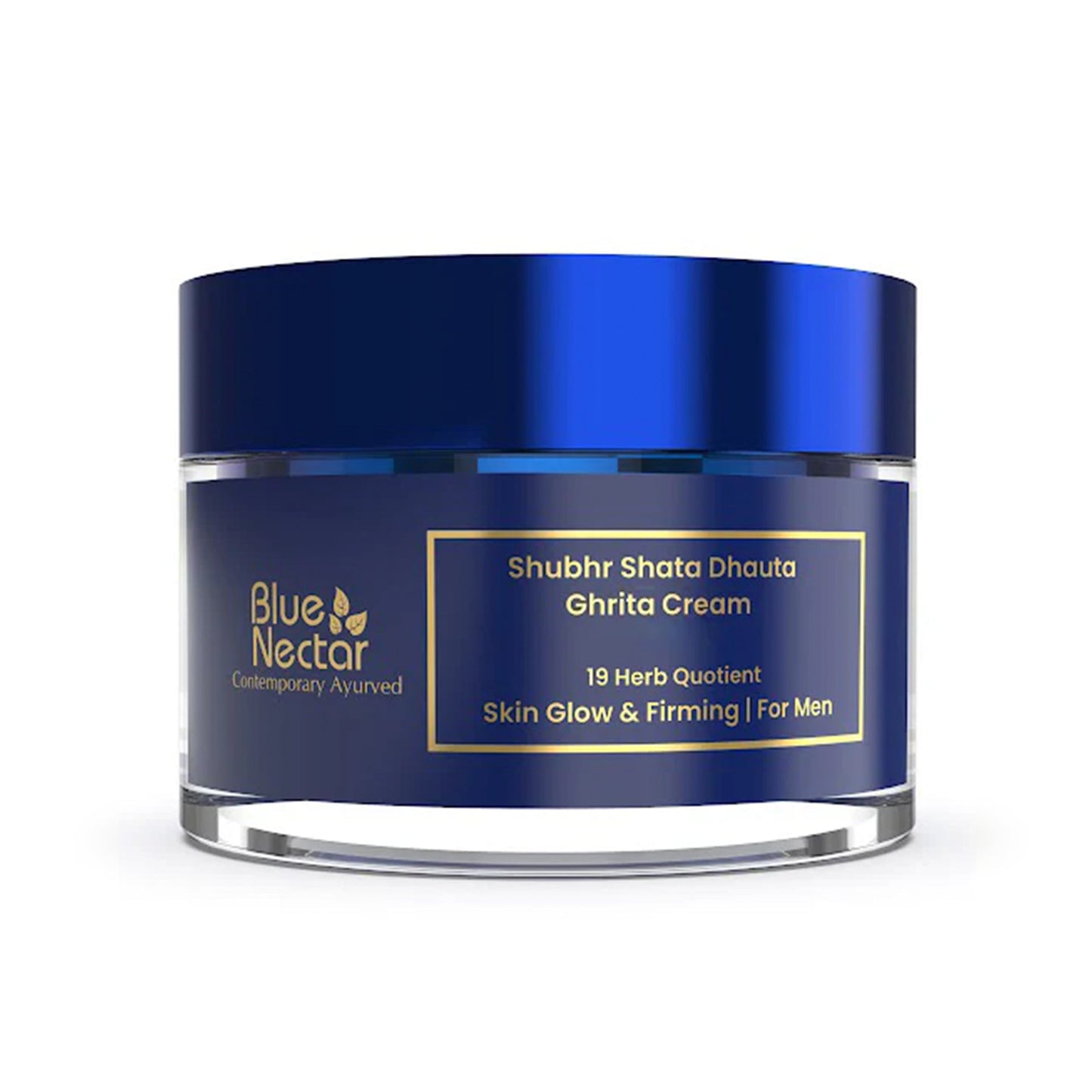 Men's Shata Dhauta Ghrita Face Cream for Glowing Skin (19 herbs, 50g) 50g