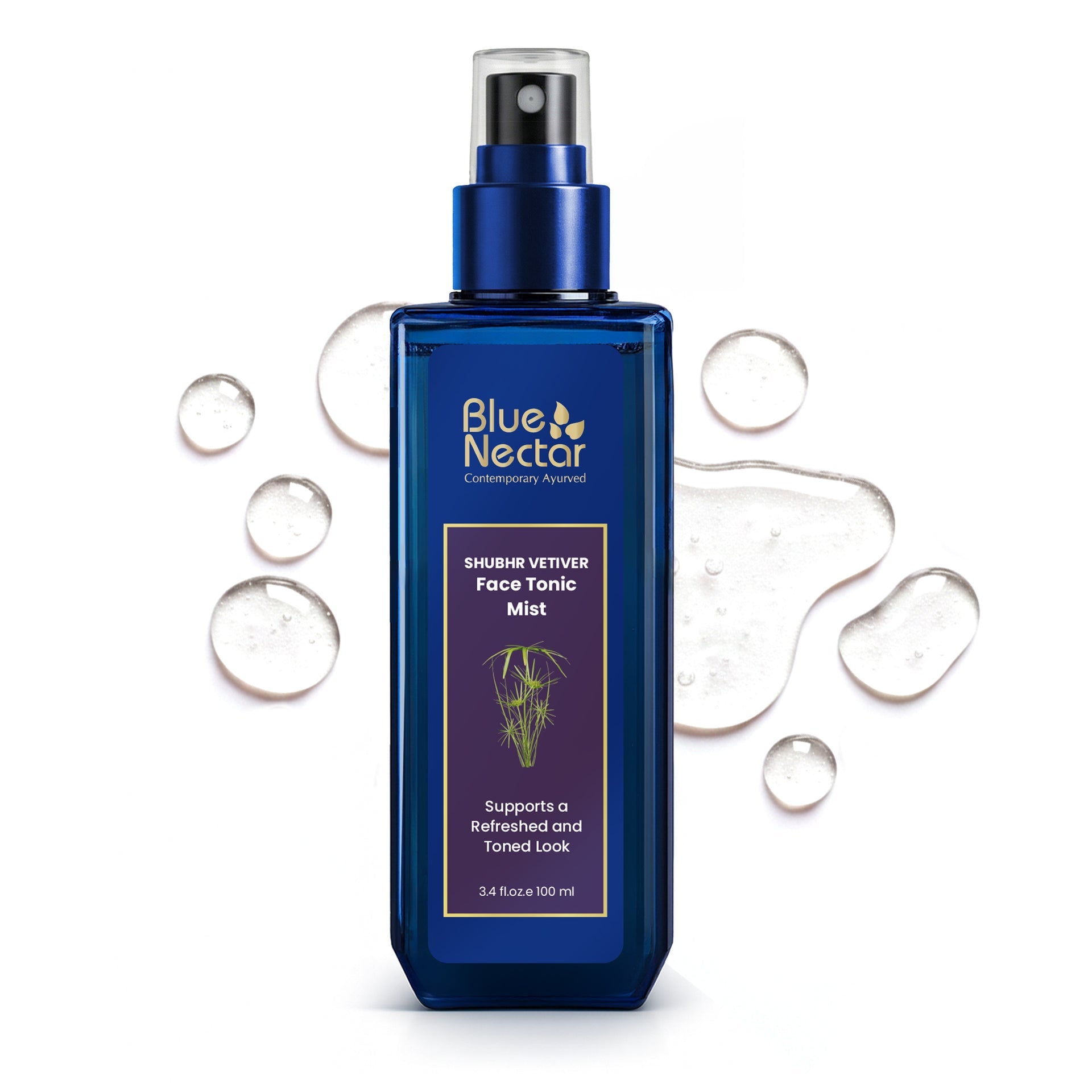 Shubhr Vetiver Water Face Tonic Mist | Skin Tightening | Alcohol Free (100ml) 100ml
