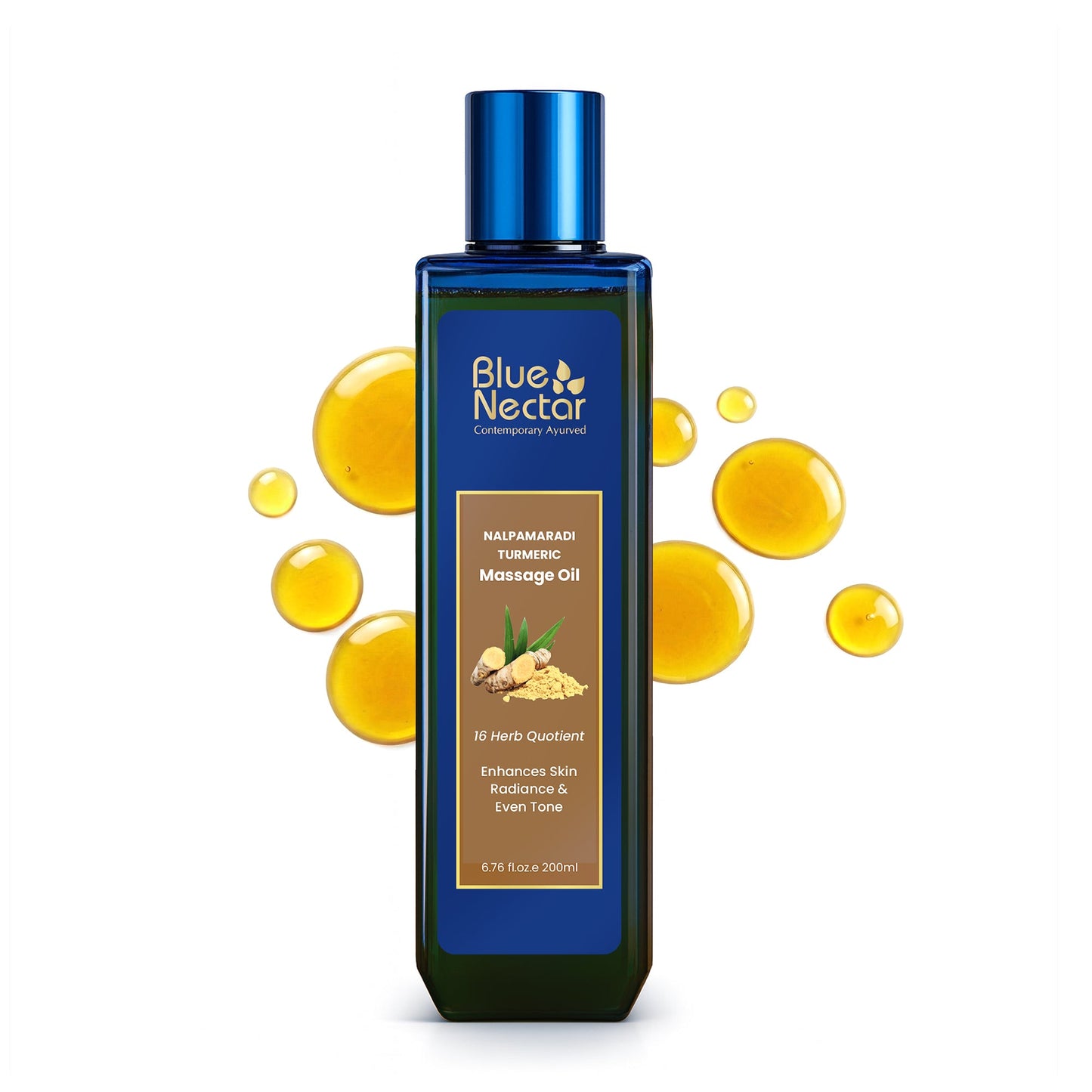Nalpamaradi Thailam - Skin Brightening Oil with Turmeric for Body and Face (16 herbs) 200ml