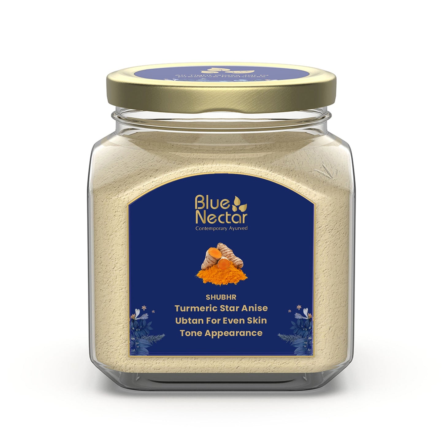 Turmeric Ubtan Powder Face Pack for Glowing Skin (9 herbs, 100 g + 15 g Free) 100g