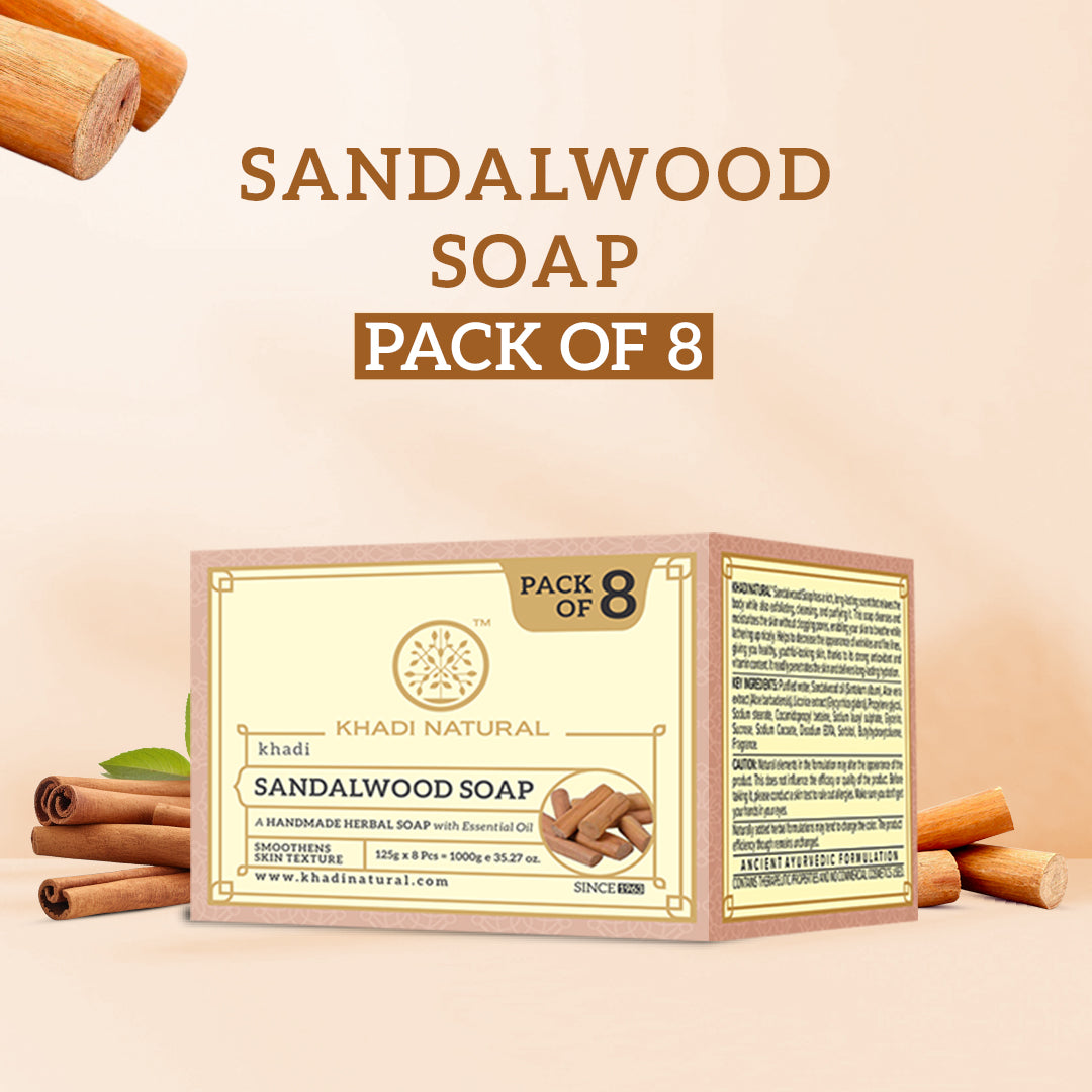 Sandalwood Soap Combo Pack Of 8 125gm Each