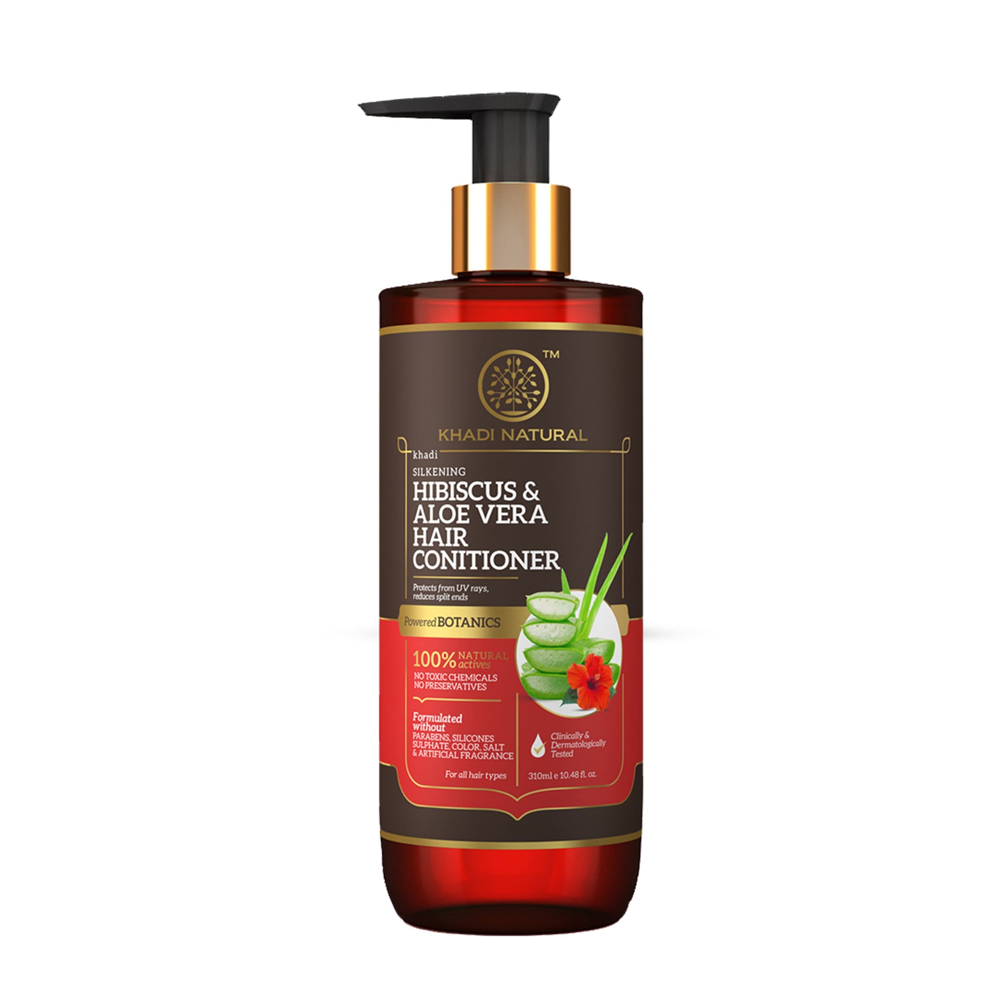 Hibiscus & Aloe Vera Hair Conditioner - Parabens, Silicones, Sulphate, Color, Salt & Artificial Fragrance Free 310ml