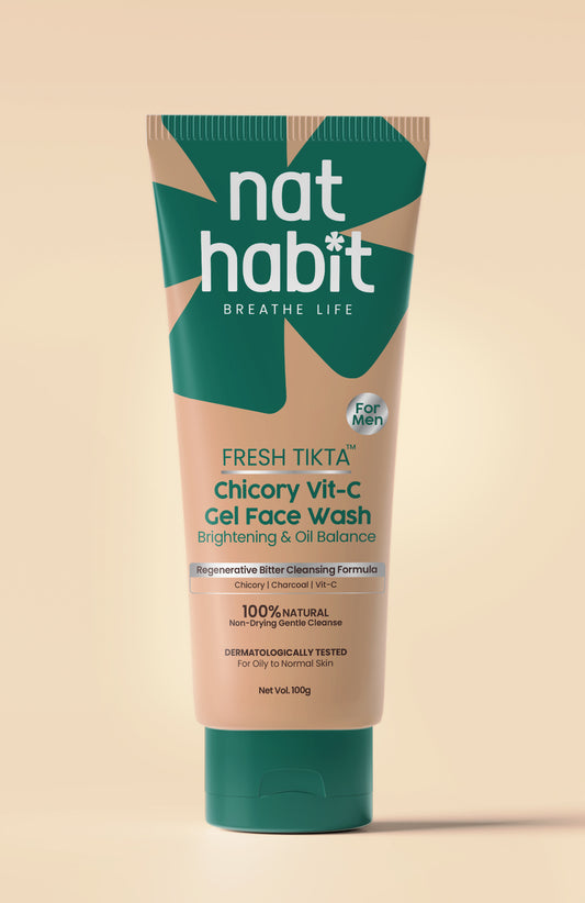 Men's Brightening & Oil Balance Tikta Face Wash 100g × 2
