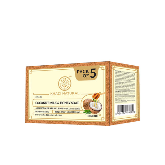 Herbal Coconut Milk & Honey Soap Combo Pack Of 5 125gm Each