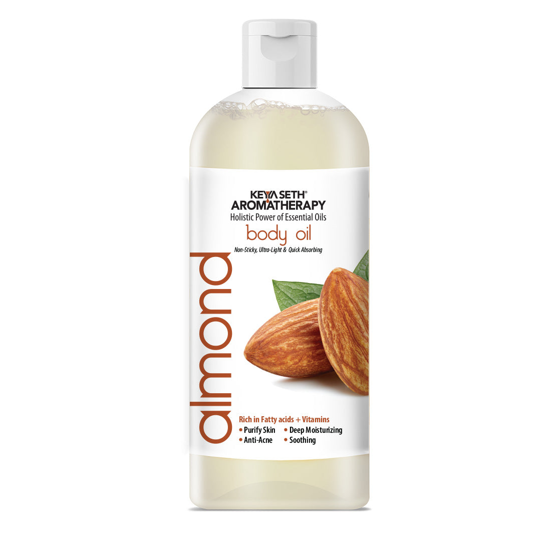 Almond Body Oil - Anti-Acne, Deep Moisturizing, Soothing, Skin Nourishment; Non-Sticky, Quick-Absorbing 400ml