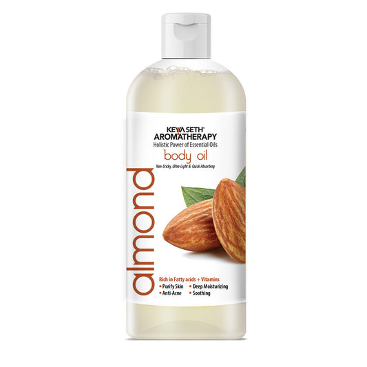 Almond Body Oil - Anti-Acne, Deep Moisturizing, Soothing, Skin Nourishment; Non-Sticky, Quick-Absorbing 400ml