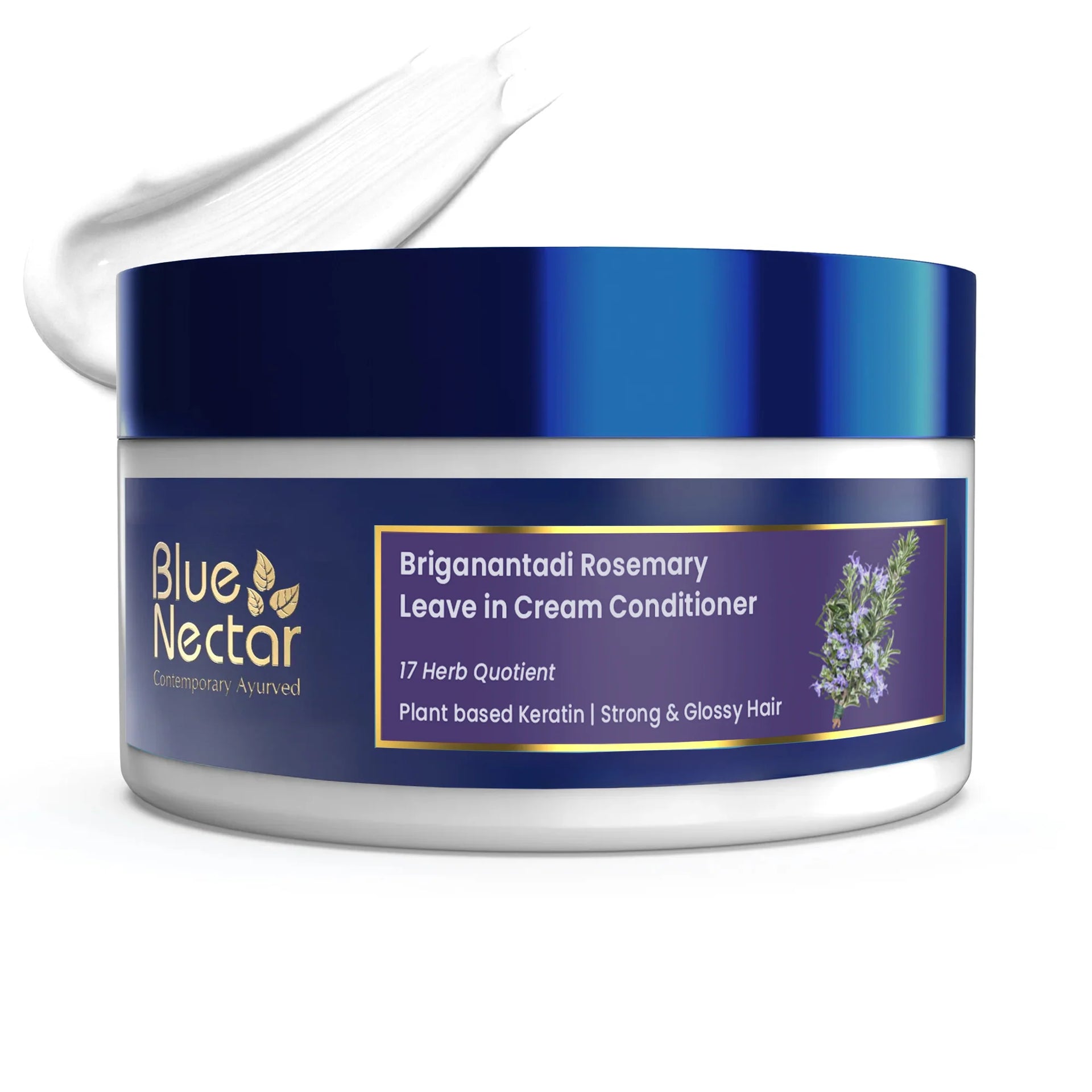 Rosemary Leave-in Conditioner With Natural Keratin for Hair Growth & Frizz-Free Hair (16 Herbs, 200g) 200g