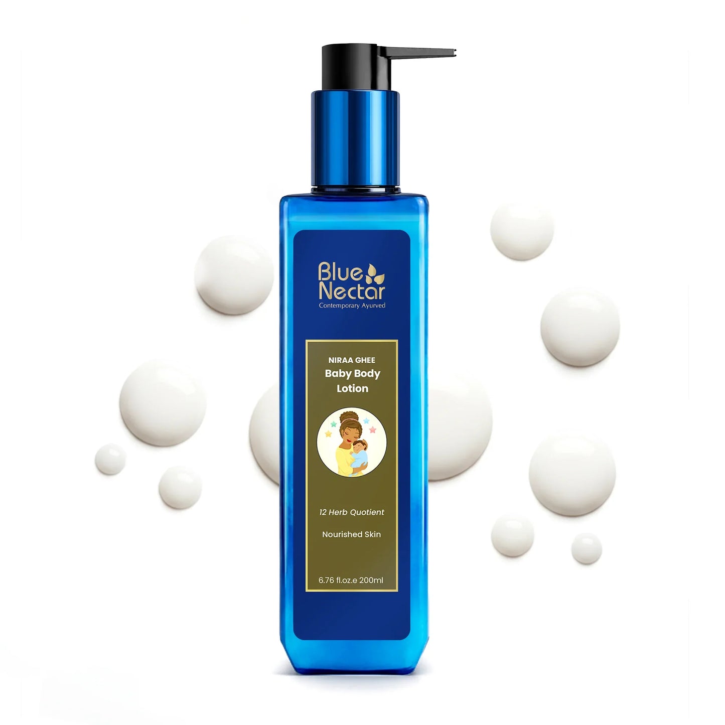 Niraa Baby Body Lotion with Natural Ghee for Nourished Skin (12 herbs) 200ml