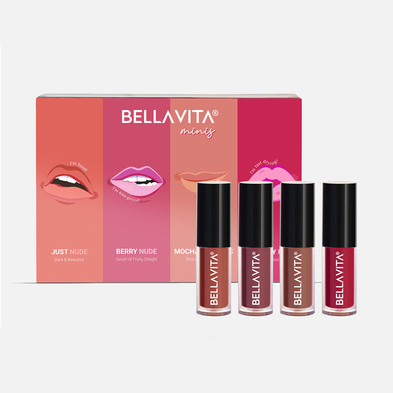 Kiss Proof Liquid Lipstick - 4 x 2ml (Mini Set) 2ml