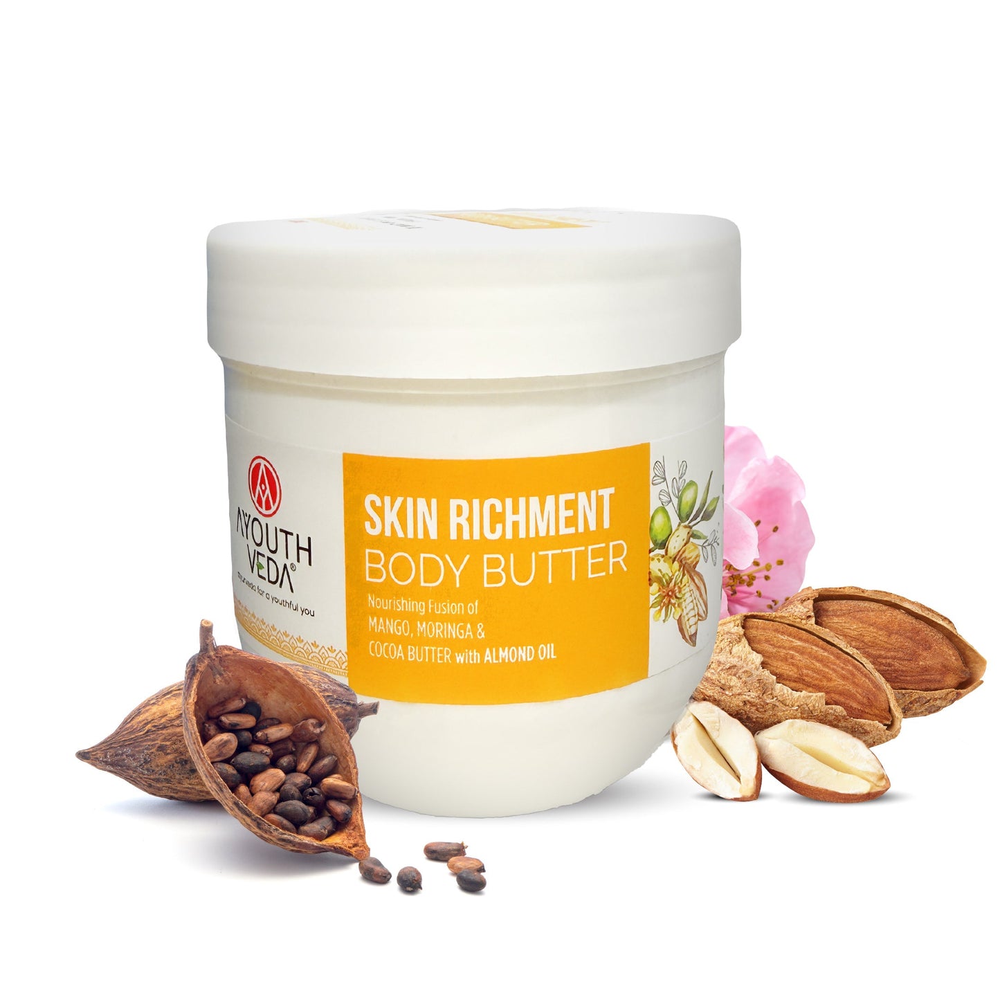 Skin Richment Body Butter with Mango and Cocoa Butter for Moisturized & Super Soft Skin Net qty.- 200 g 200g