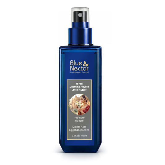 【Blue Nectar】 Niraa Udupi Jasmine Body Mist for Long Lasting Freshness and Relaxation｜ニラー ウドゥピ ジャスミン ボディミスト｜140g