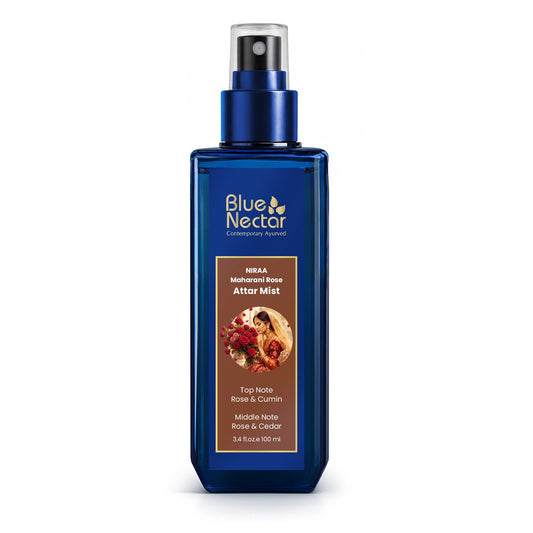 【Blue Nectar】 Rose & Cardamom Body Mist for long lasting and uplifting aroma (100ml)｜ローズ＆カルダモン ボディミスト｜100ml