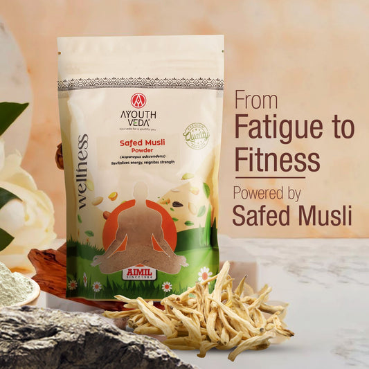 Safed Musli Powder | Pure Ayurvedic Asparagus adscendens for Strength, Stamina & Vitality | Supports Energy, Immunity & Physical Endurance | Natural Rejuvenator & Performance Booster | Net Qty: 200g 200g