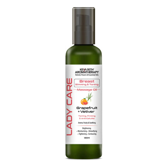 Lady Care Breast Sliming & Toning Massage Oil,Toning,Firming & Anti Cellulite, Grapefruit & Vetiver 120ml