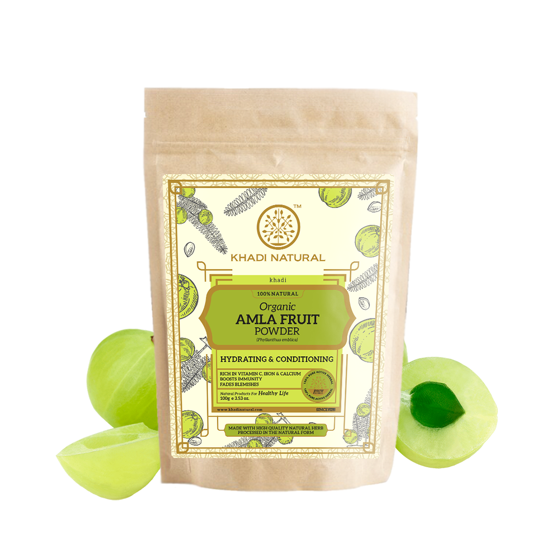 Organic Amla Fruit Powder For Hair Care - 100% Natural 100gm