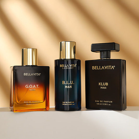 【Bella Vita】 Best Of Men Perfume Combo - 3 x 100ml｜ベスト オブ メン パフューム コンボ（ゴート・クラブ・ブルー 3本）｜100ml
