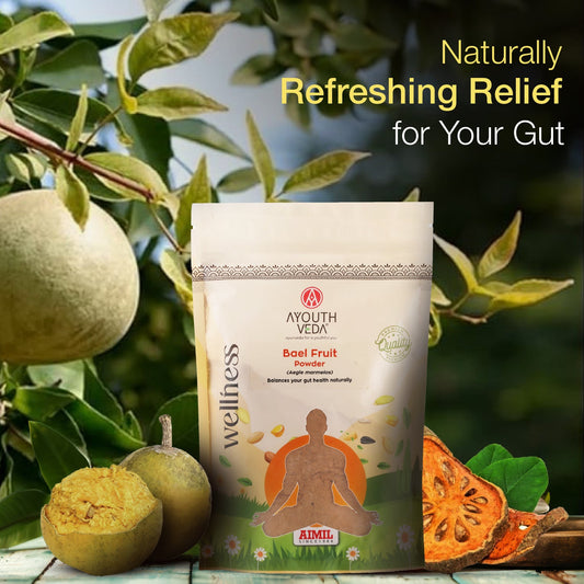 Bael Fruit Powder with Pure Sun-Dried Bael (Aegle marmelos) for Digestive Balance, Gut Comfort, Cooling Relief & Healthy Bowel Function – Natural Ayurvedic Digestive Support – Net Qty: 200 g 200g