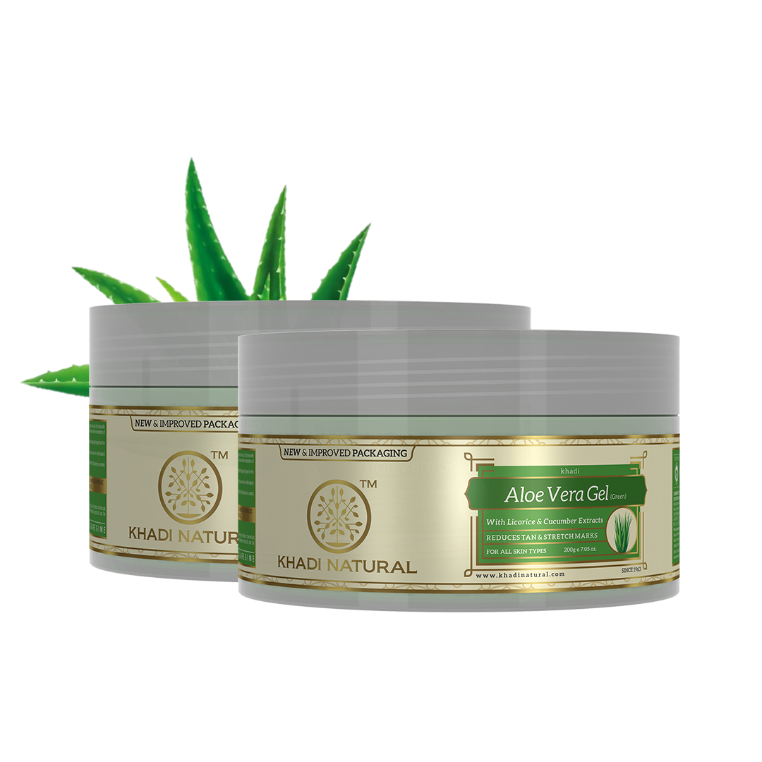 Aloe vera - green gel Combo Pack Of 2 100gm Each