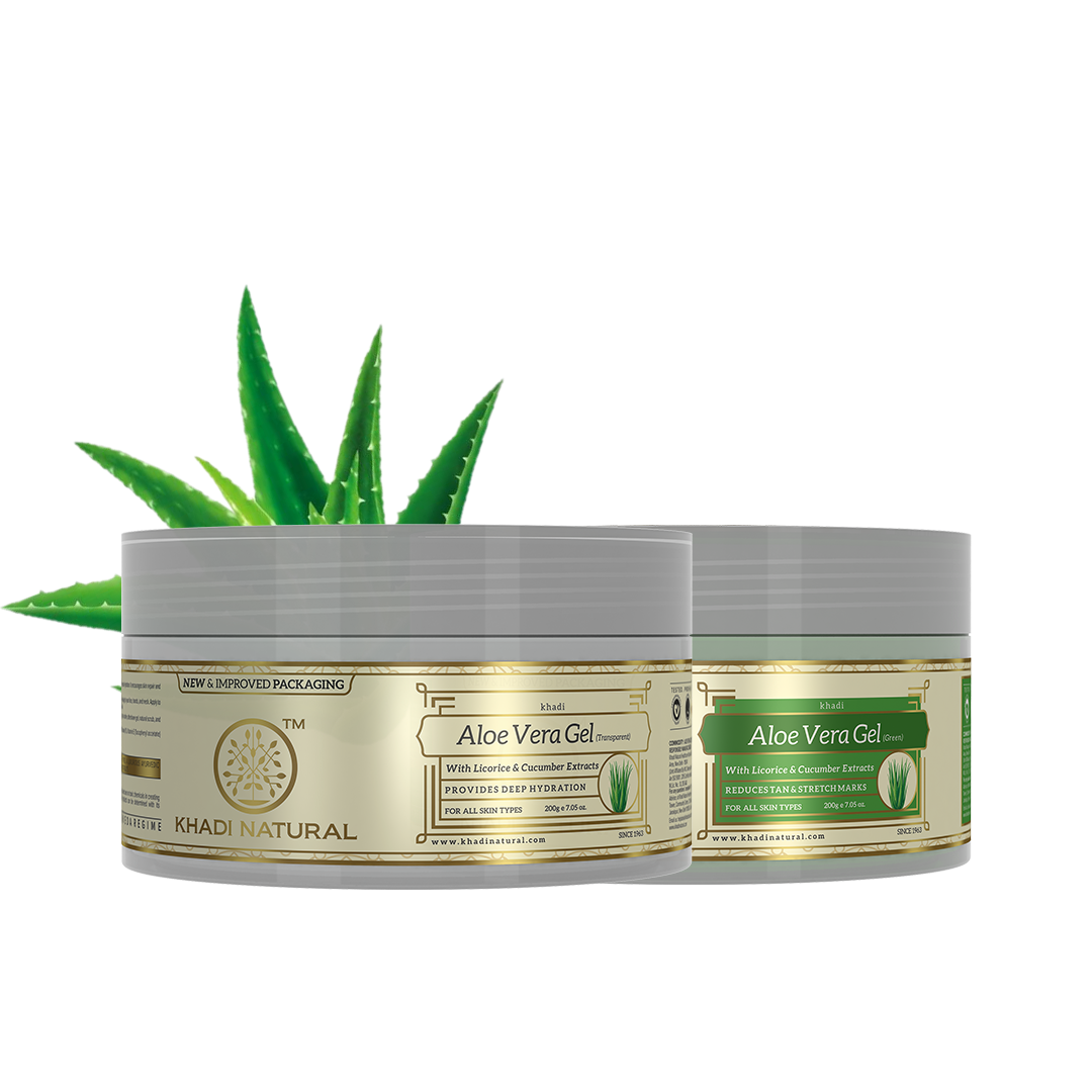 Aloe Vera - Green Transparent Gel Combo Pack of 2 200gm Each