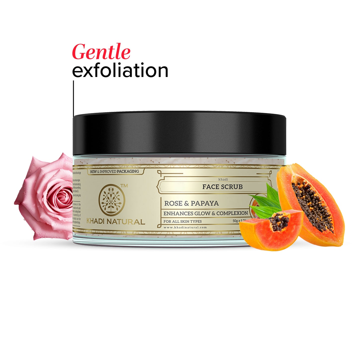 Rose & Papaya Face Scrub 50gm