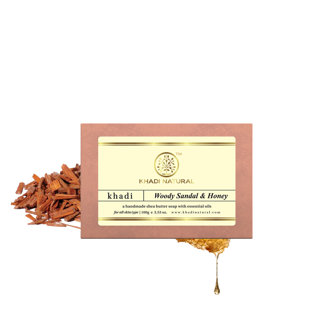 Woody Sandal & Honey Soap Combo Pack Of 3 100gm Each