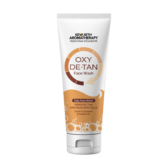 【Keya Seth】 Oxy De Tan Clay Foaming Facewash Hydration & Moisturizing Infused with Clove & Camphor Oil, Removes Tan & Dead Skin Cells SLS & Paraben Free 100ml｜オキシ デタン クレイ フォーミングフェイスウォッシュ｜100ml