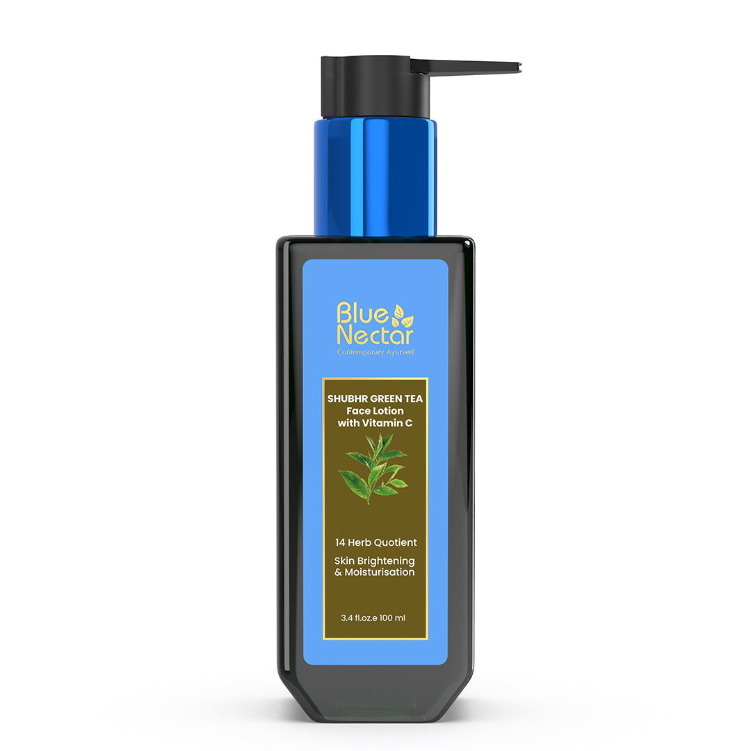 Shubhr Green Tea Face Lotion With Vitamin C & Hyaluronic Acid (14 herbs, 100ml) 100ml