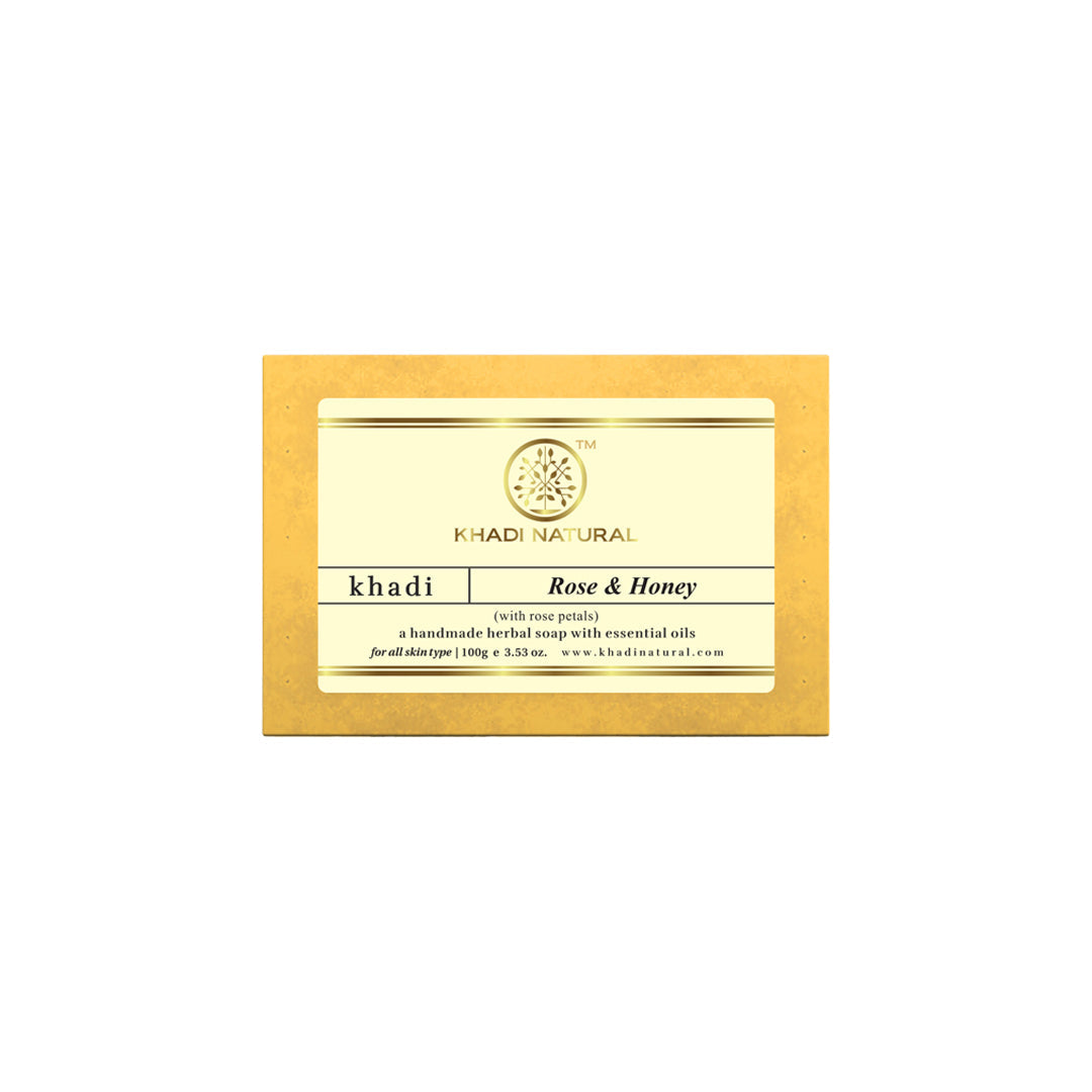 Rose & Honey With Rose Petals Soap 100gm