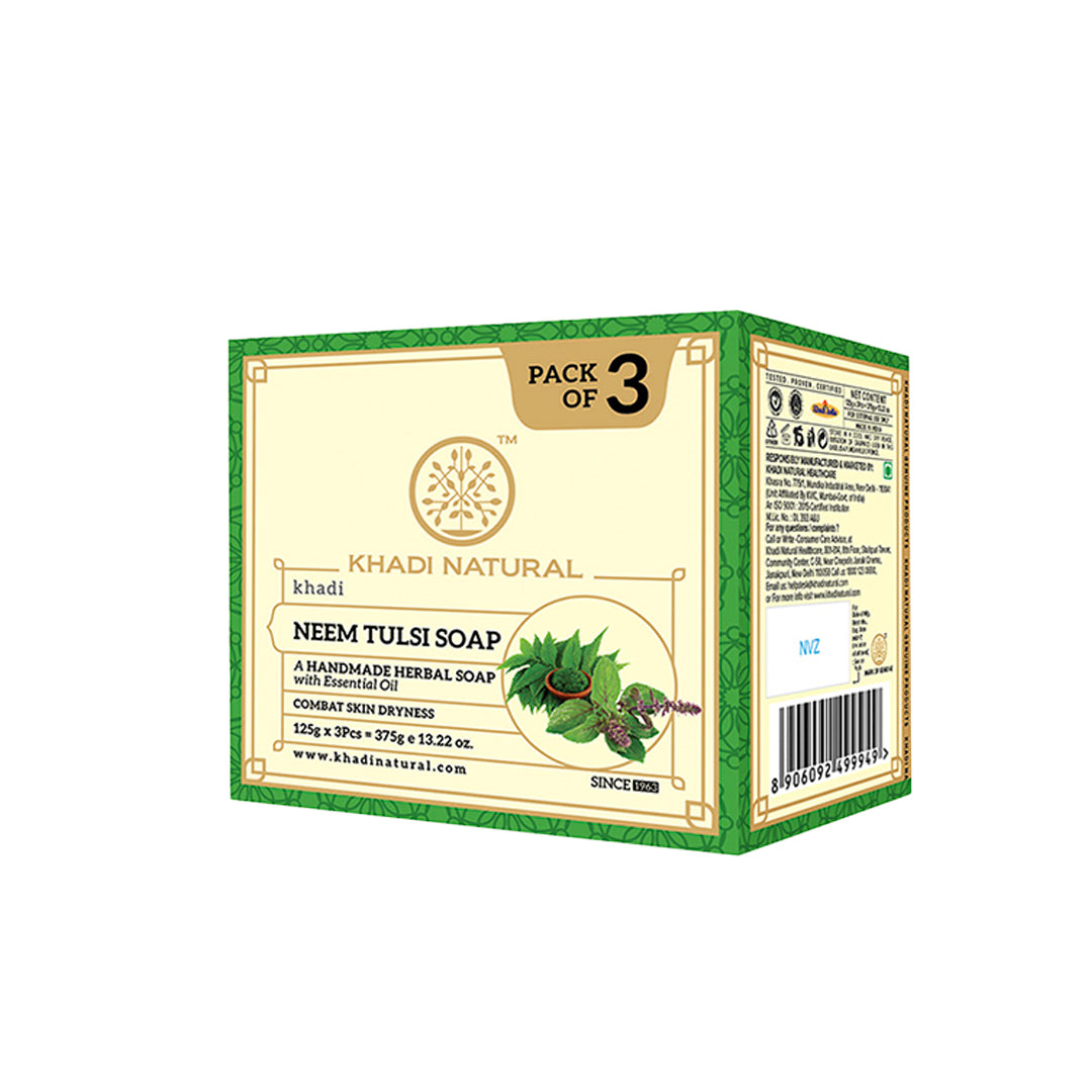 Herbal Neem Tulsi Soap Combo Pack Of 3 125gm Each