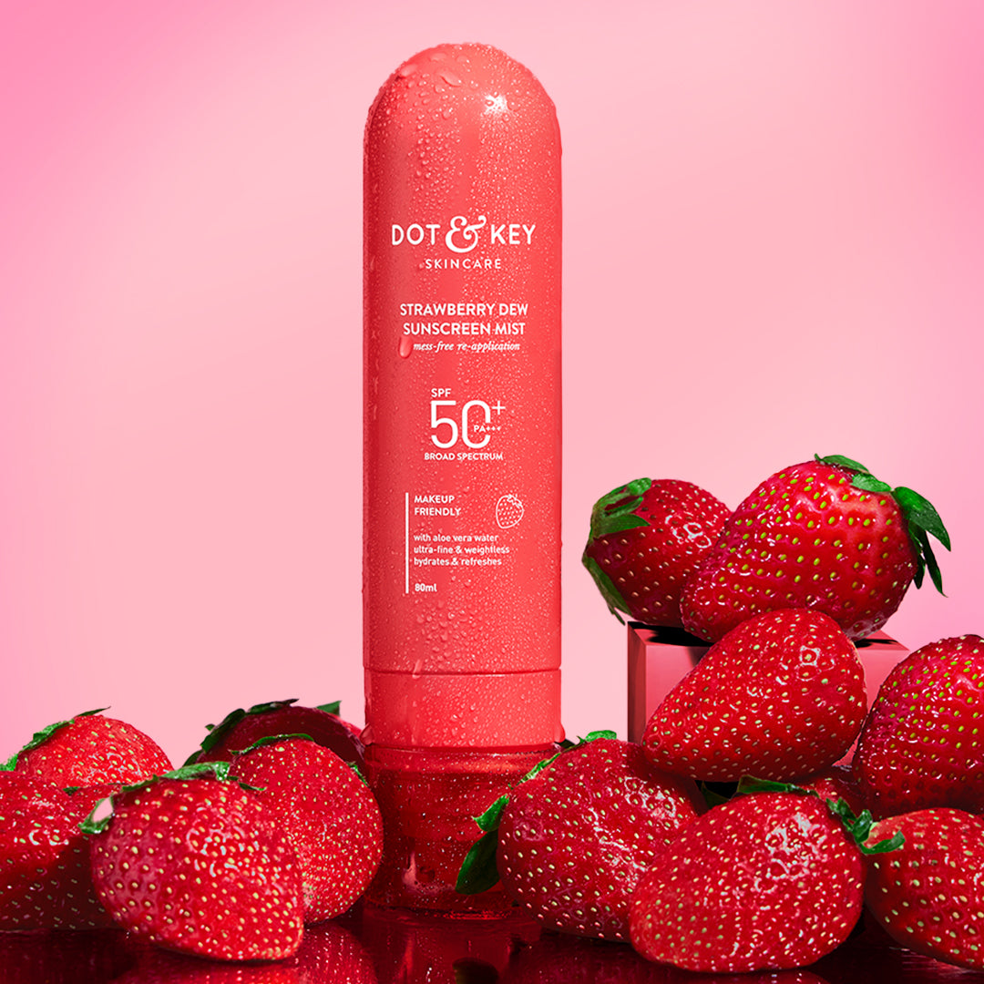 Strawberry Sunscreen Face Mist In-Vivo Tested SPF 50+ PA+++ 80ml