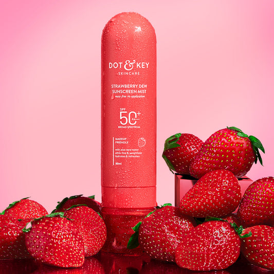 Strawberry Sunscreen Face Mist In-Vivo Tested SPF 50+ PA+++ 80ml