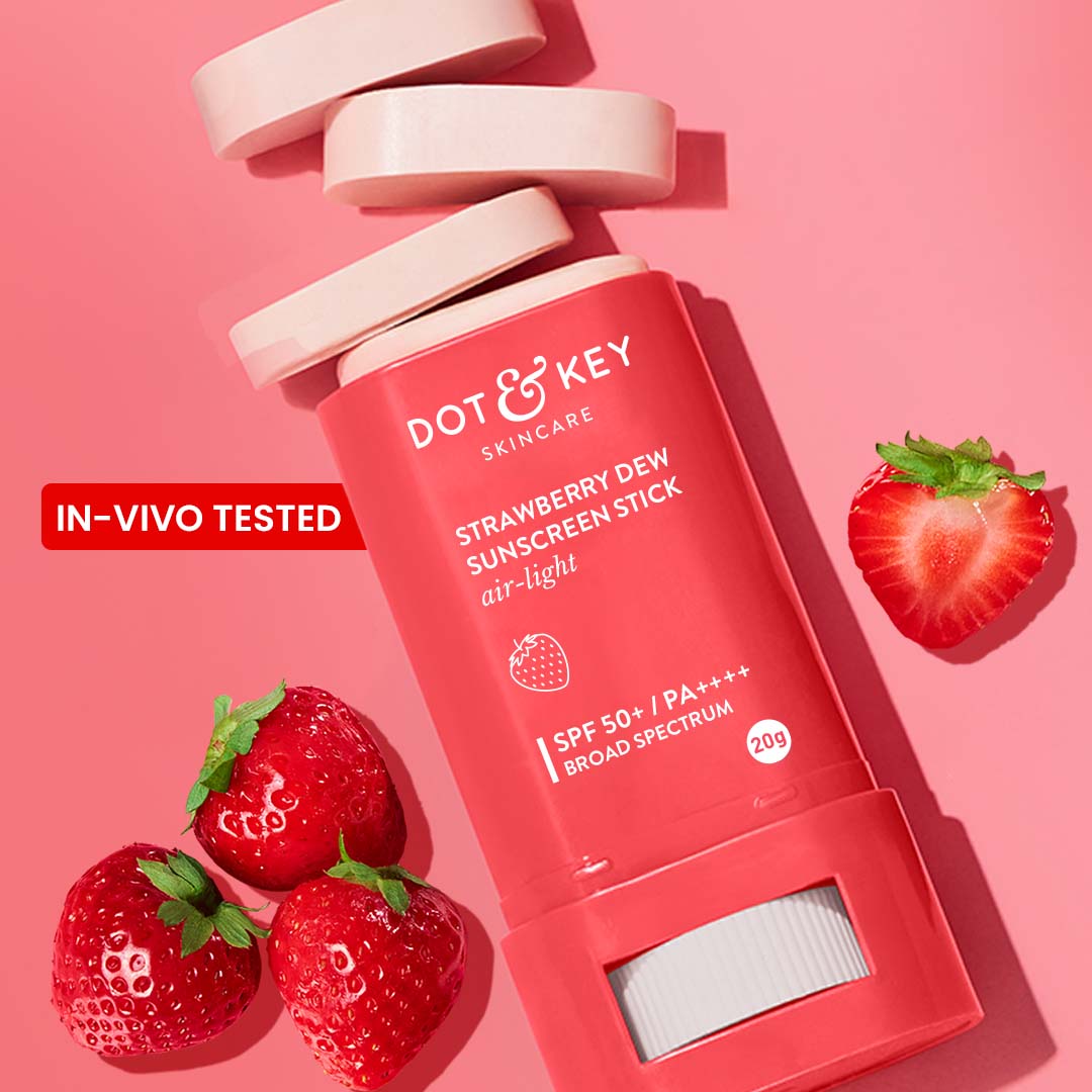 Strawberry Sunscreen Stick, In-Vivo Tested SPF 50+ PA++++ 20g