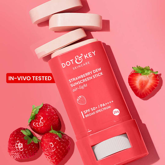 Strawberry Sunscreen Stick, In-Vivo Tested SPF 50+ PA++++ 20g