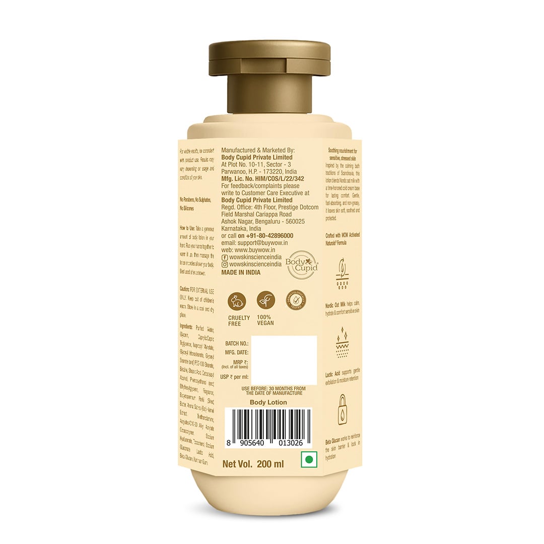 Nordic Oat Milk Soothing Body Lotion Nourishes and Soothes 200ml