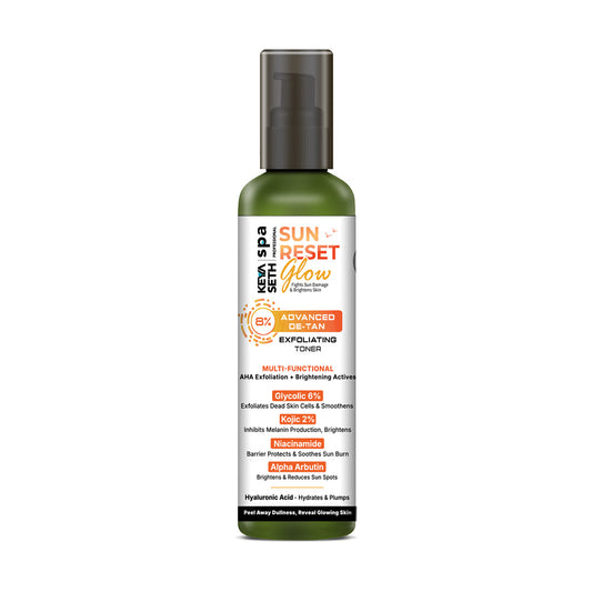 【Keya Seth】 Sun Reset Glow 8% Advanced De-Tan Exfoliating Toner｜サンリセットグロウ 8% デタン エクスフォリエイティング トナー｜120ml