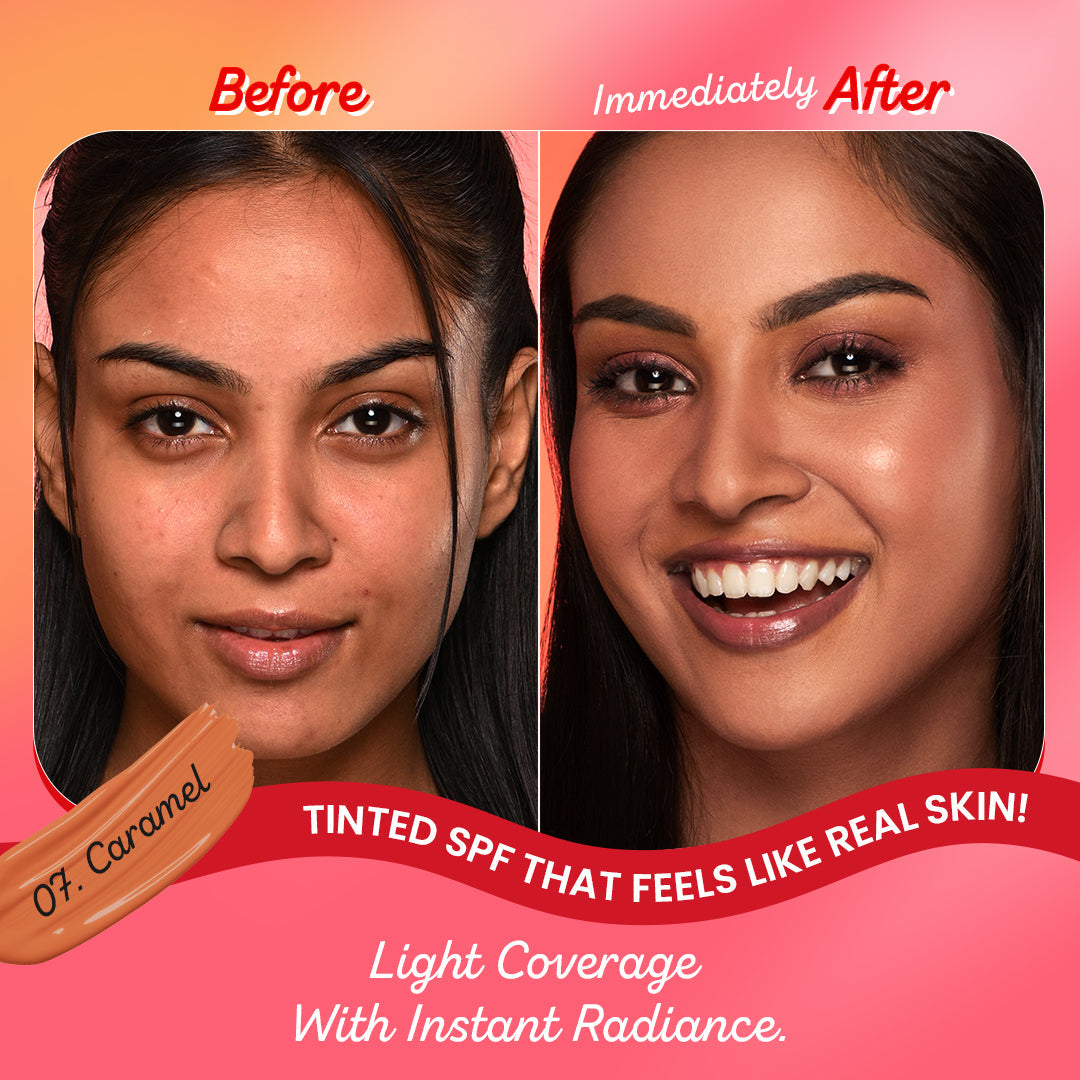 Strawberry Dew Tinted Sunscreen, In-Vivo Tested SPF 50+ PA++++ 