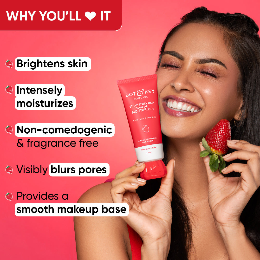Strawberry + Niacinamide Moisturizer, Pack of 2 160g