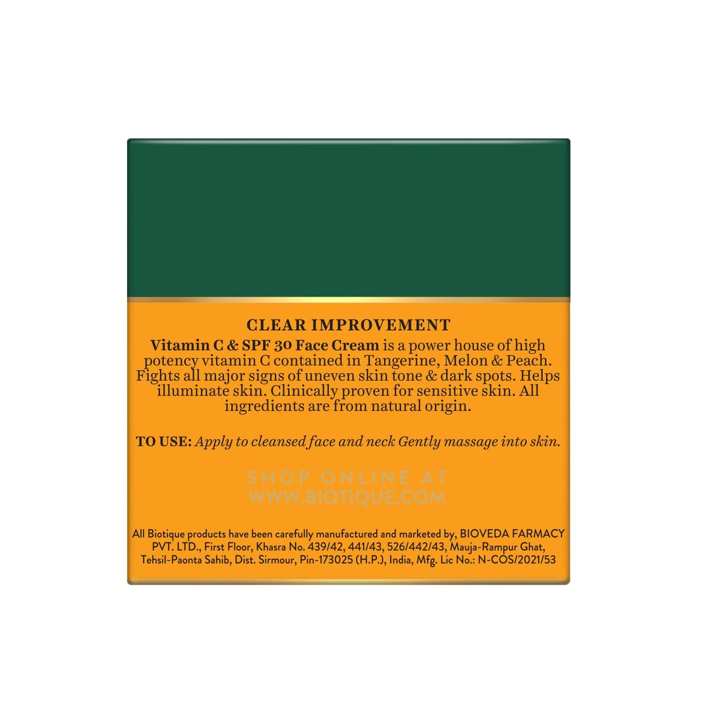 Clear Improvement Vitamin C & Spf 30 Face Cream 50Gm