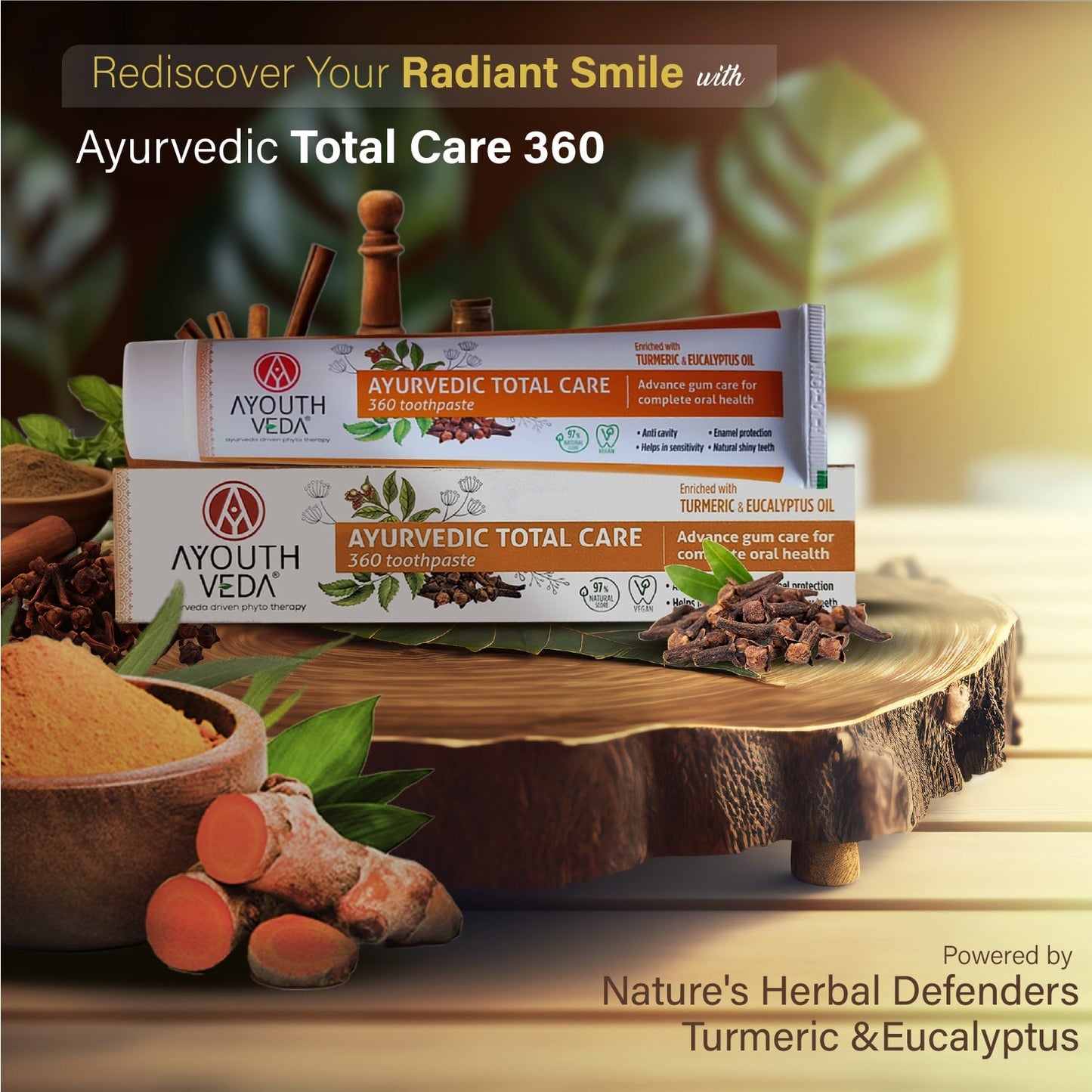 Total Care 360 Toothpaste Net qty.- 100 g each Set of 2 100g